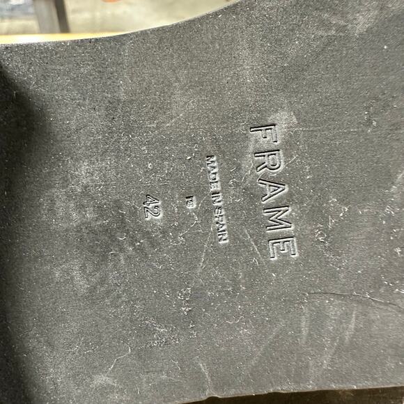 Frame NWOB Le Holland Black Leather Chelsea Boot Size 42 (US 12.5) Thick Sole - Picture 9 of 9